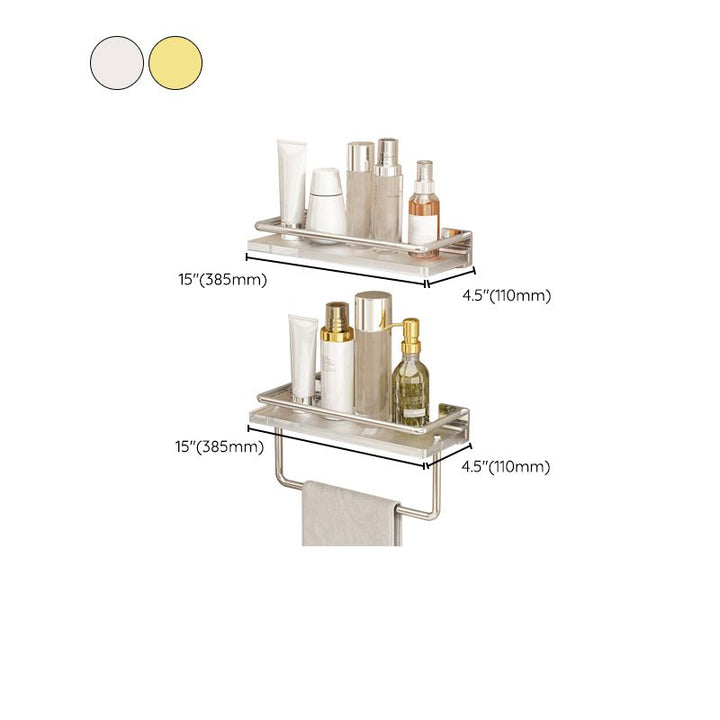 Lisslune | Modern Silver/Gold Bathroom Hardware Set Bathroom Shelf Bathroom Set
