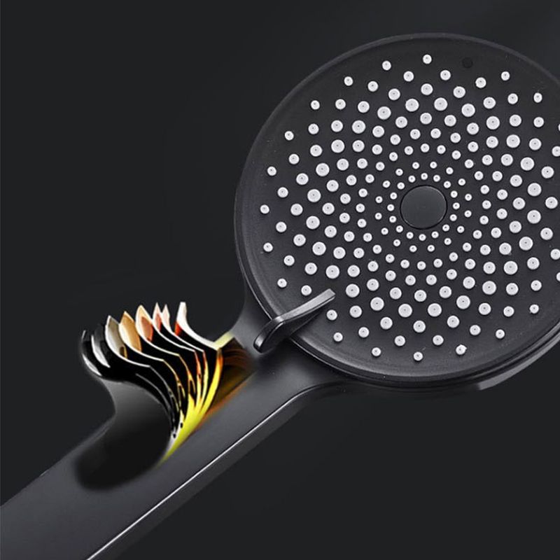 Lisslune | Contemporary round shower head in solid color handheld shower head for the bathroom