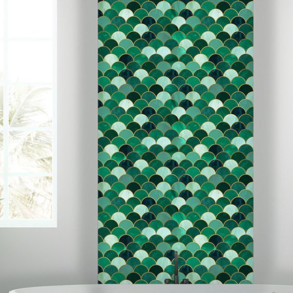 Lisslune | Polygon Peel and Stick Splash Guard Tile PVC Mosaic Peel and Stick Tile for the Kitchen