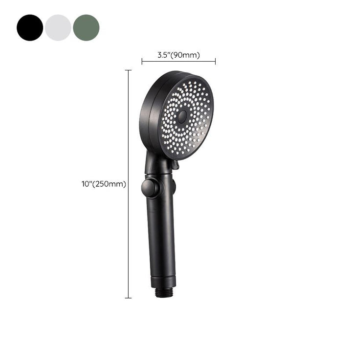Lisslune | Contemporary Round Shower Head Combo Handheld Shower Head 9.8 Inch H Spray Head