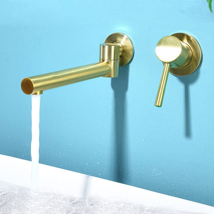 Lisslune | Contemporary Wall-Mounted Single-Hand Kitchen Faucet Low Arc Water Filler