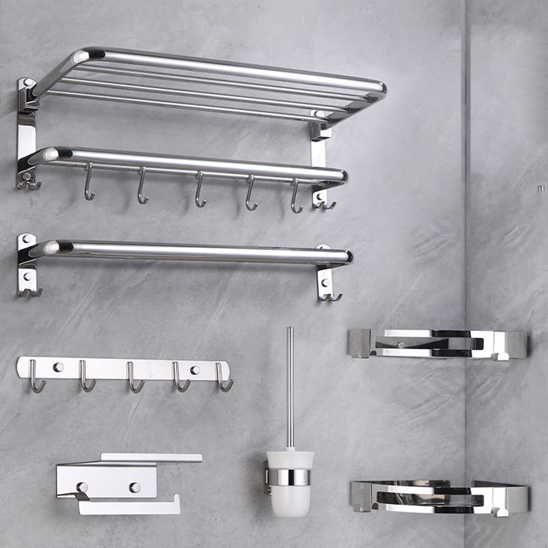 Lisslune | Modern Bathroom Set with Bathroom Shelf/Towel Bar Polished Chrome Bathroom Accessory Set