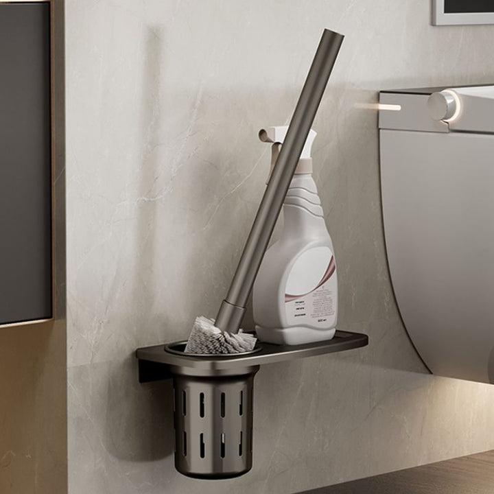 Lisslune | Modern Stainless Steel Bathroom Shelf Bathroom Accessories Set Towel Holder Bathroom Set