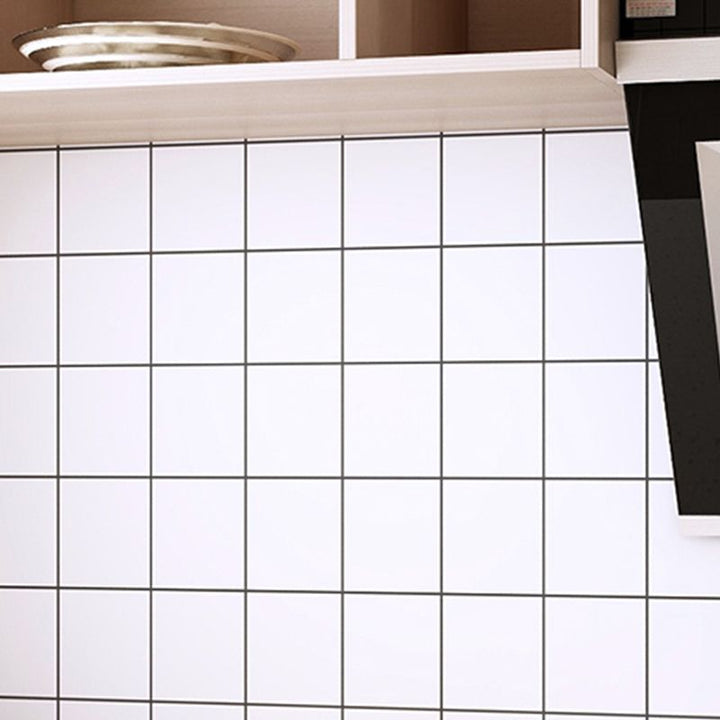 Lisslune | Modern Peel and Stick Tiles Plastic Mosaic Tile Peel & Stick Field Tile for the Kitchen