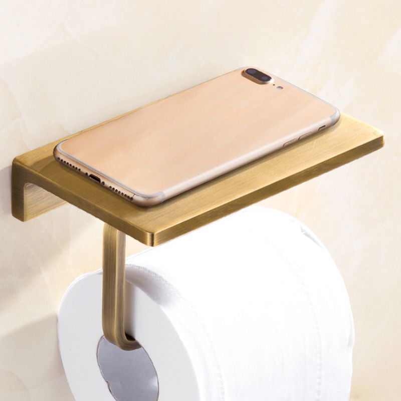 Lisslune | Traditional Bathroom Accessory Set Gold Paper Holder Bathroom Set
