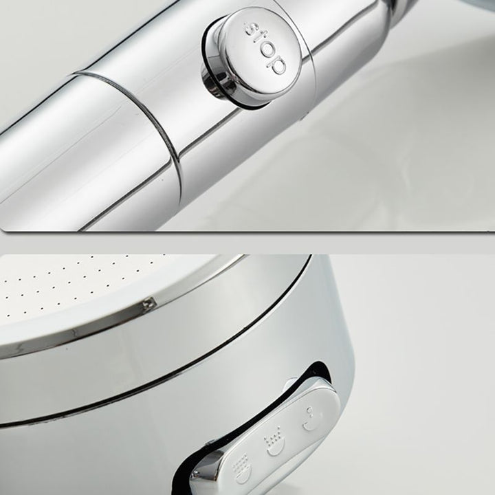 Lisslune | Contemporary 3 Jet Shower Head Adjustable Spray Pattern Rotatable Handheld Shower