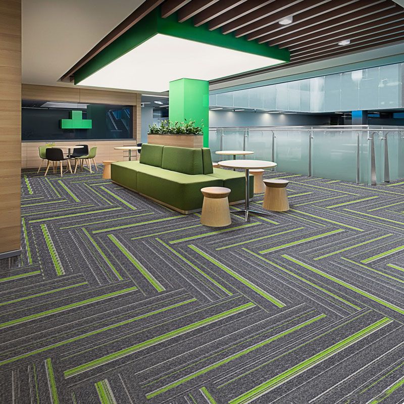 Lisslune | Dark Color Level Loop Carpet Tile Non-Slip Self-Adhesive Indoor Office Carpet Tiles