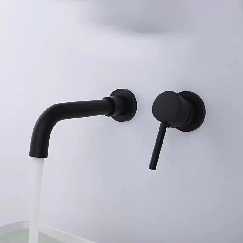Lisslune | Modern 1 or 2 Handle Bathroom Sink Faucet Round Wall Mounted Bathroom Faucet.