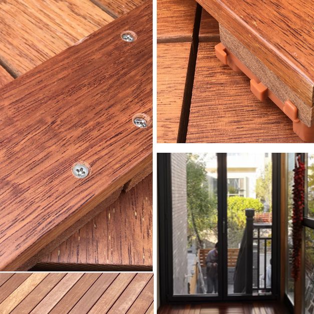 Lisslune | Outdoor Patio Wood Decking Interlocking Plank