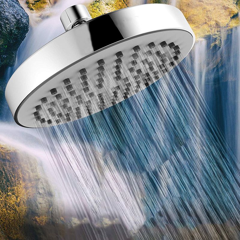 Lisslune | Contemporary round fixed wall shower head Silver shower head
