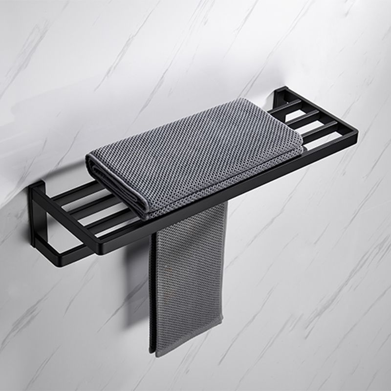 Lisslune | Matt Black 5-piece modern bathroom accessory as a single item or as a set with towel bar