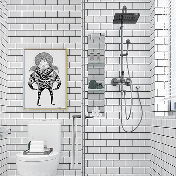 Lisslune | Modern Bathroom Peel and Stick Wall Tile Single Tile Peel and Stick Wall Tile