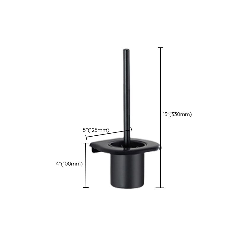 Lisslune | Modern Bathroom Accessories Black Paper Holder Bathroom Shelf Bathroom Accessory Set