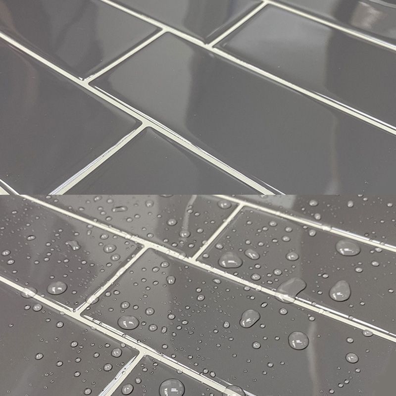 Lisslune | Peel and Stick Tiles Rectangle PVC Waterproof Peel and Stick Tiles Subway 10-Pack