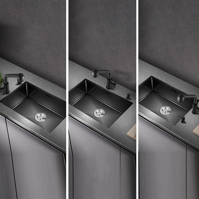 Lisslune | Classic sink made of stainless steel built-in sink with scratch-resistant basin for the kitchen