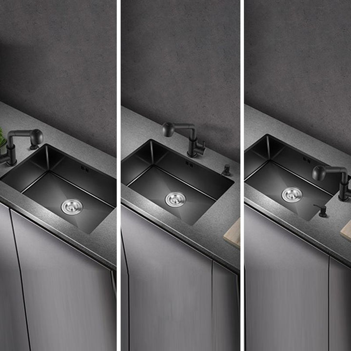 Lisslune | Classic sink made of stainless steel built-in sink with scratch-resistant basin for the kitchen