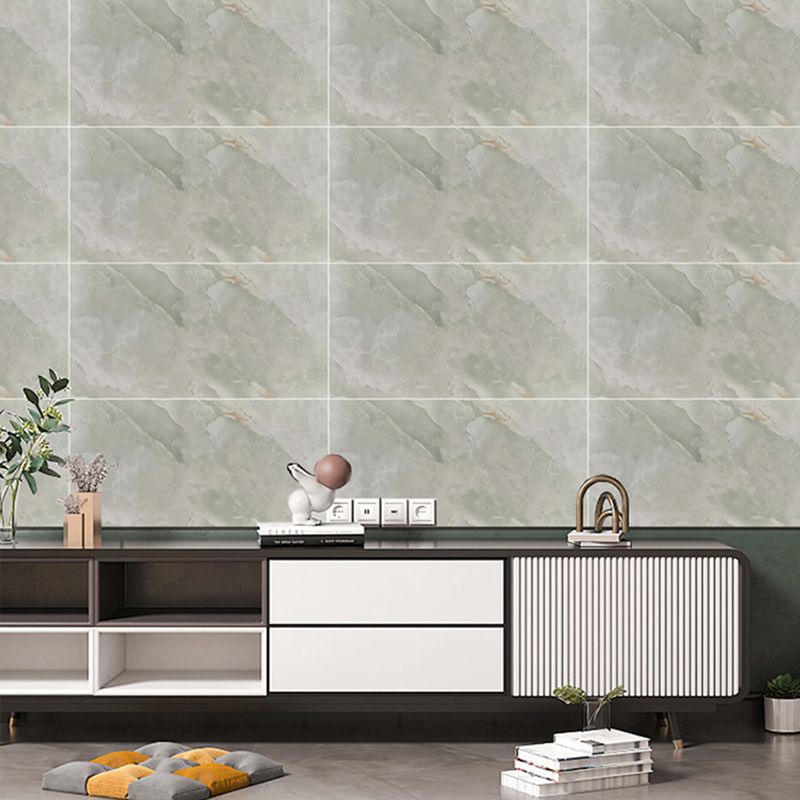 Lisslune | Rectangular Peel and Stick Back Wall Tile Modern Tile-Peel & Stick