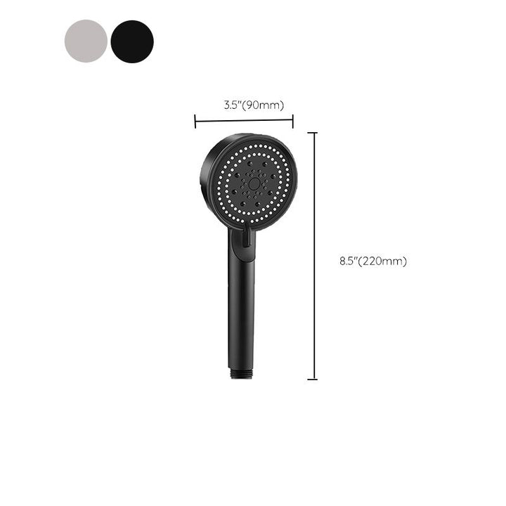 Lisslune | Round Hand Shower Adjustable Spray Pattern Wall Mounted Shower Head