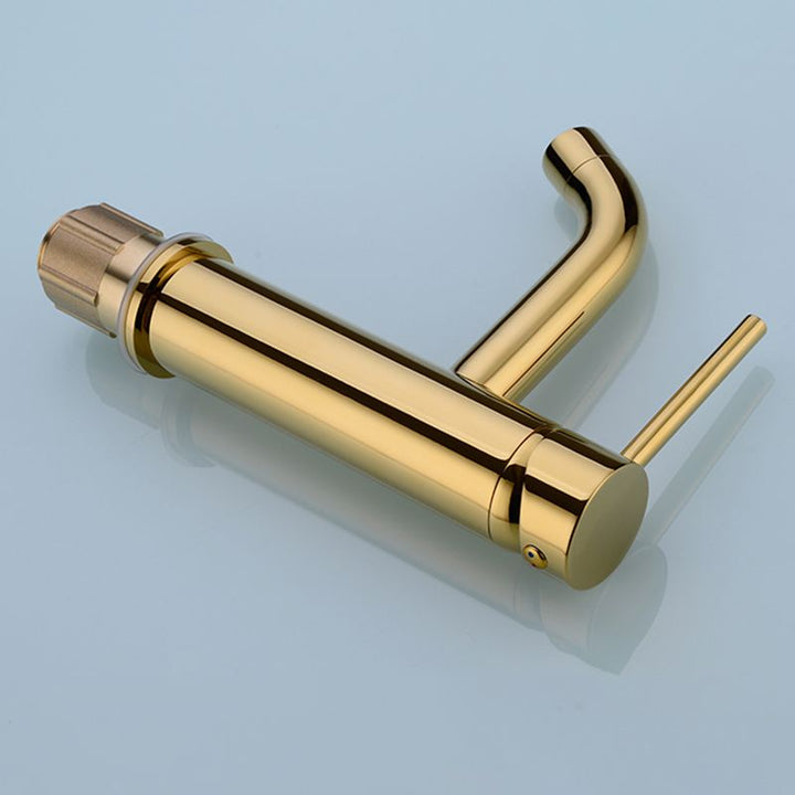 Lisslune | Modern 1-Hand Basin Faucet Geb brushed Gold Vanity Faucet Brass