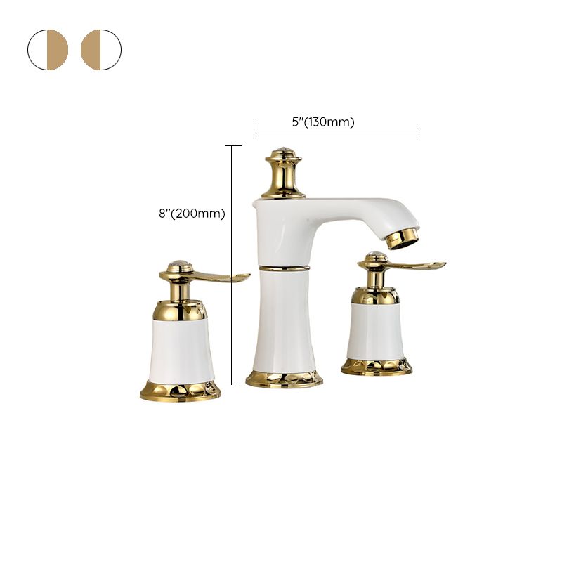 Lisslune | Glam Bathtub Faucet Trim Deck Mounted Lever Handle Swivel Spout Bathtub Faucet