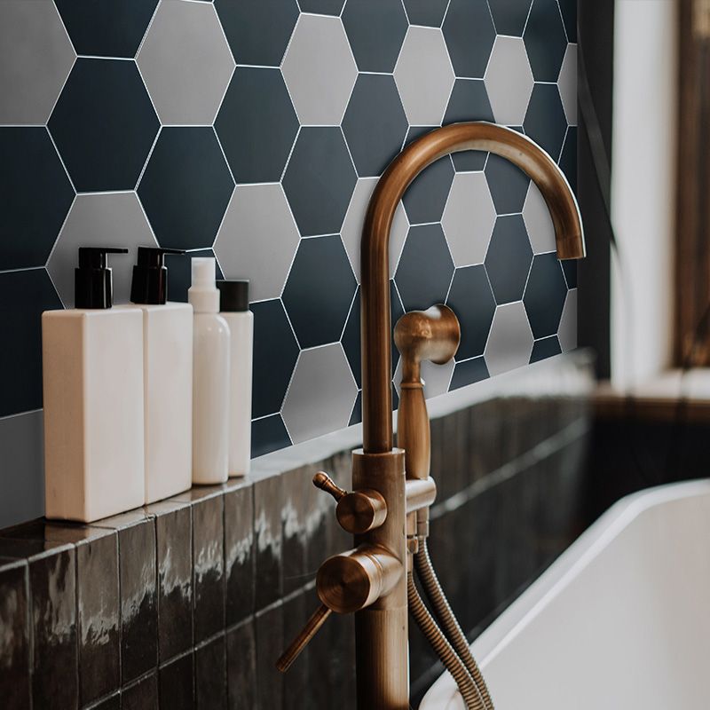Lisslune | Hexagonal Peel and Stick Tiles Modern Peel and Stick Backsplash 20 Pack for the Bathroom