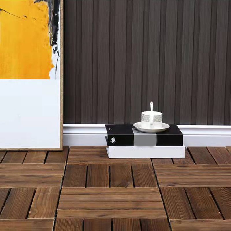 Lisslune | Wood Terrace Tiles Plug-in System Installation Outdoor Terrace Tiles