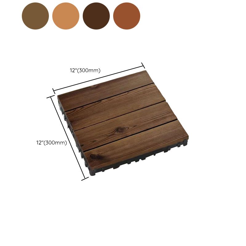 Lisslune | Wood Terrace Tiles Plug-in System Installation Outdoor Terrace Tiles