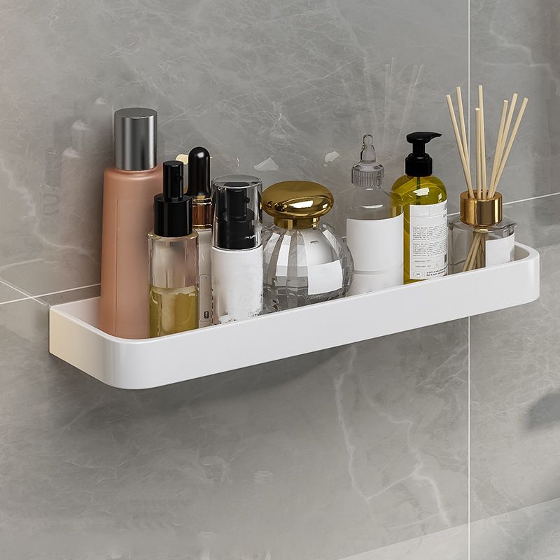 Lisslune | Contemporary Bathroom Accessory Set Metal Bathroom Shelf in White
