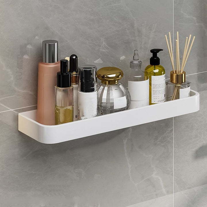 Lisslune | Contemporary Bathroom Accessory Set Metal Bathroom Shelf in White