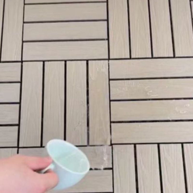 Lisslune | Waterproof Decking Board Strips Composite Square Outdoor Decking Tile Terrace