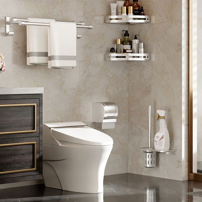 Lisslune | Modern Polished Chrome Bathroom Accessory Set Bathroom Shelf/Towel Holder/Paper Holder included