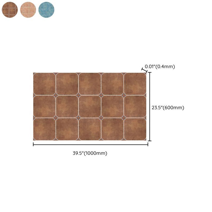 Lisslune | Peel and Stick PVC Floor Covering Matte Vinyl Flooring with Square Edge