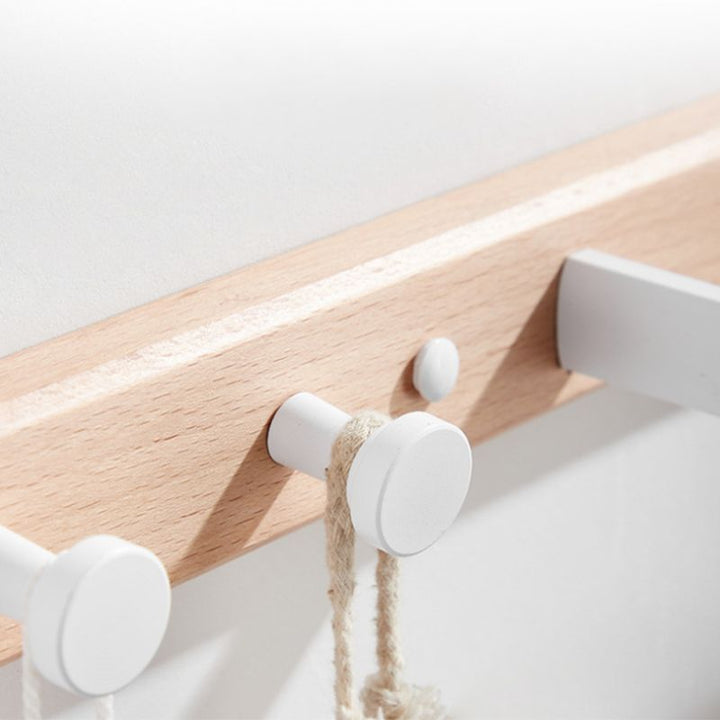 Lisslune | White Bathroom Set Solid Wood & Aluminium Bathroom Accessories individually or as a set