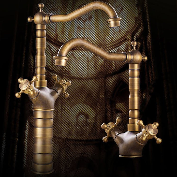 Lisslune | Industrial Widely Used Bathtub Faucet with Cross Handles Basin Faucet