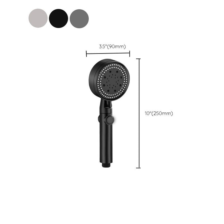 Lisslune | Contemporary Round Hand Shower Adjustable Spray Pattern Wall Mounted Shower Head