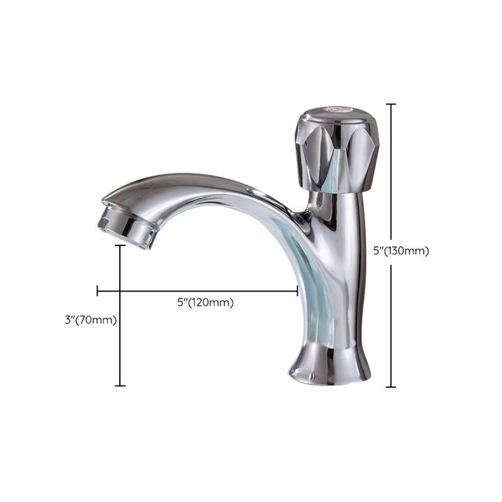 Lisslune | Modern Vessel Faucet Stainless Steel Low Arc Sink Faucet