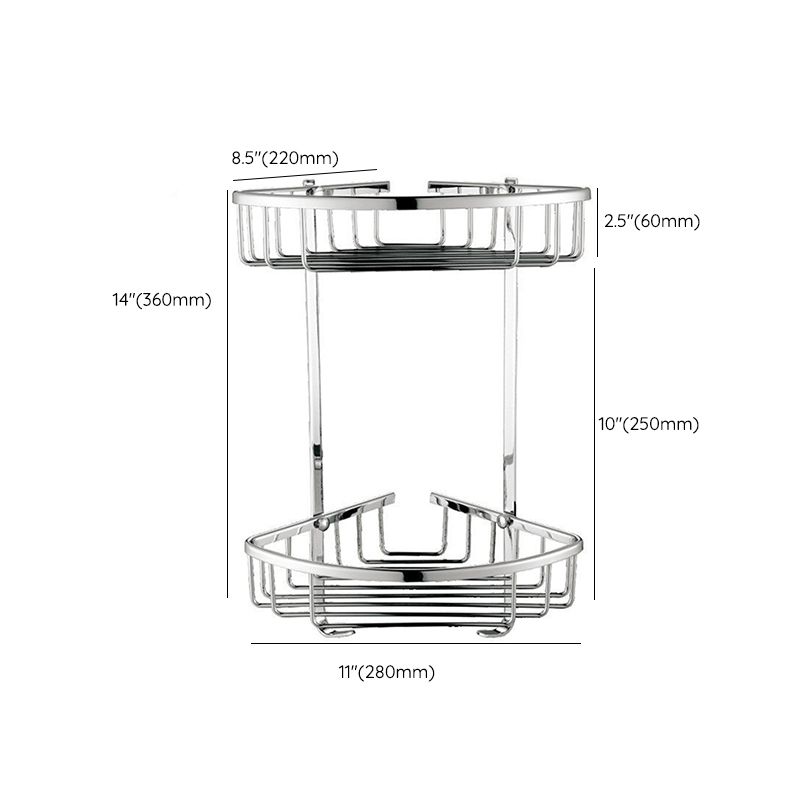 Lisslune | Modern Bathroom Hardware Paper Holder Bathroom Shelf Silver Bathroom Accessory Set