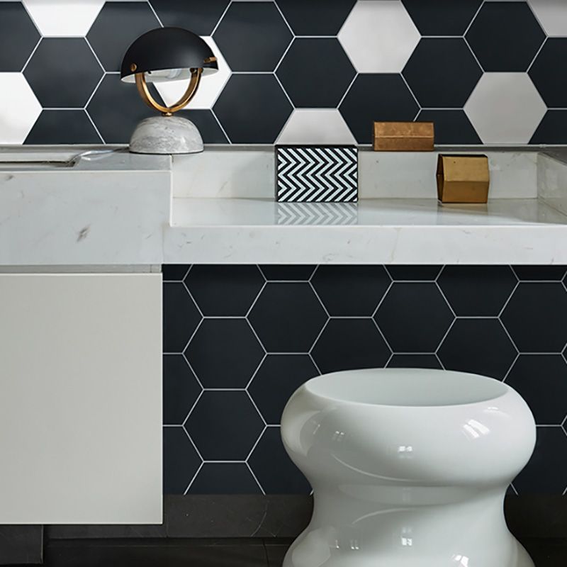 Lisslune | Hexagonal Peel and Stick Tiles Modern Peel and Stick Backsplash 20 Pack for the Bathroom