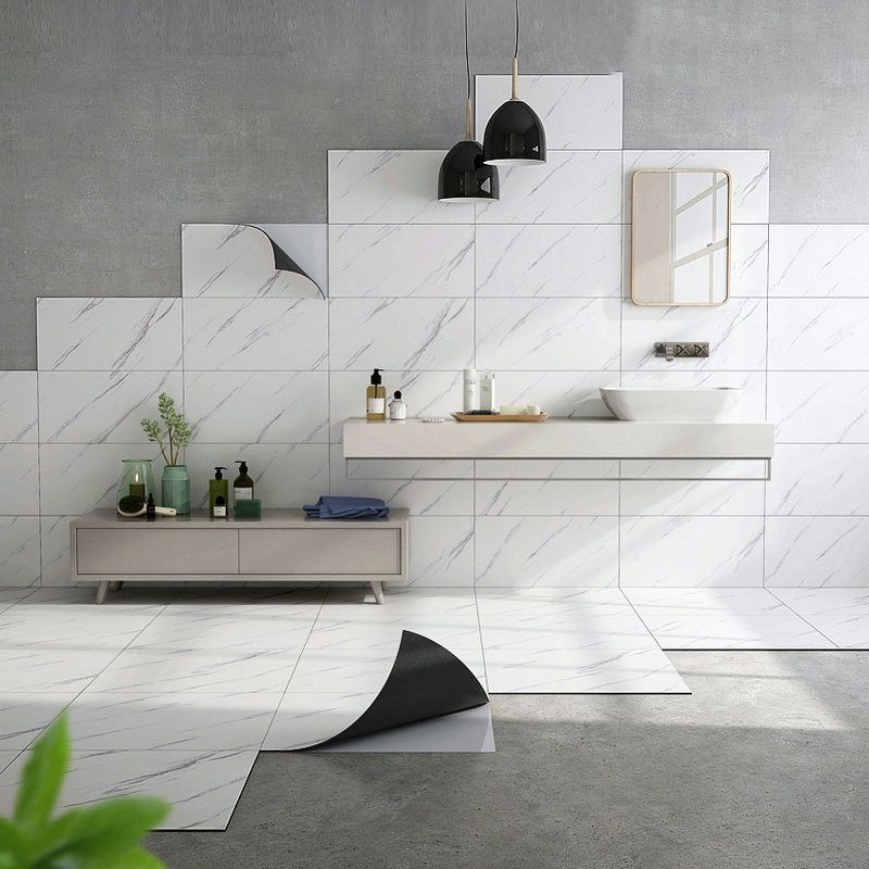Lisslune | Single Tile Wallpaper Modern PVC Peel and Stick Tile with Rectangular Shape