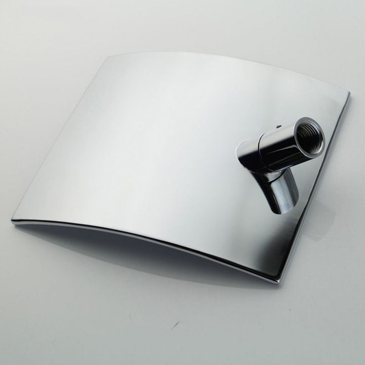 Lisslune | Modern Wall-Mounted Bathroom Faucet Low Arc Solid Brass Faucet