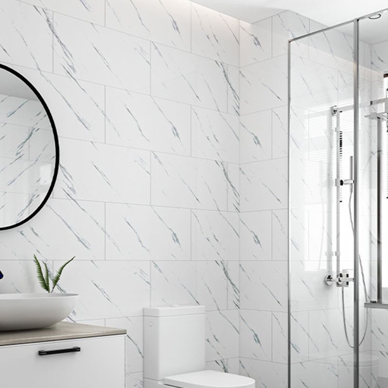 Lisslune | Mosaic Tiles Peel & Stick Tile PVC Kitchen Waterproof Wall Cladding Peel and Stick Wall Tile