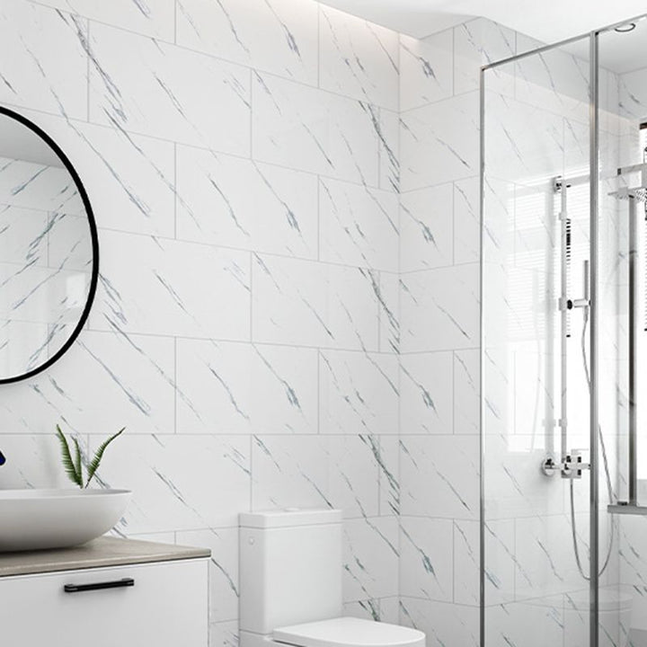 Lisslune | Mosaic Tiles Peel & Stick Tile PVC Kitchen Waterproof Wall Cladding Peel and Stick Wall Tile