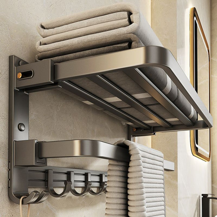 Lisslune | Modern Towel Rod Bathroom Set Bathroom Shelf Bathroom Accessories Kit