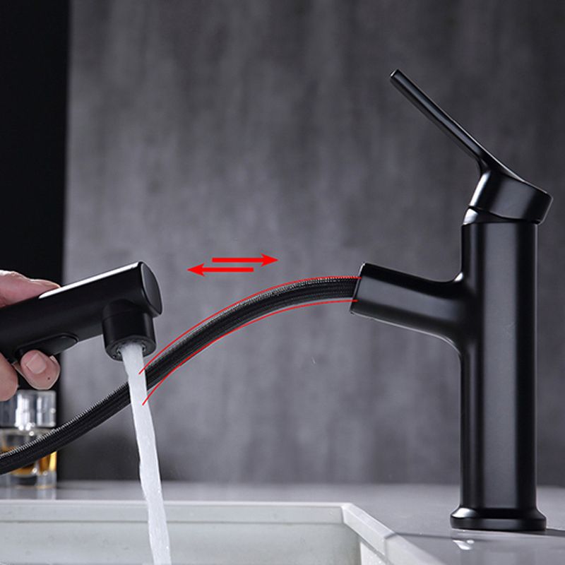 Lisslune | Round Vessel Sink Bathroom Faucet Simple Style Faucet with Brass Material