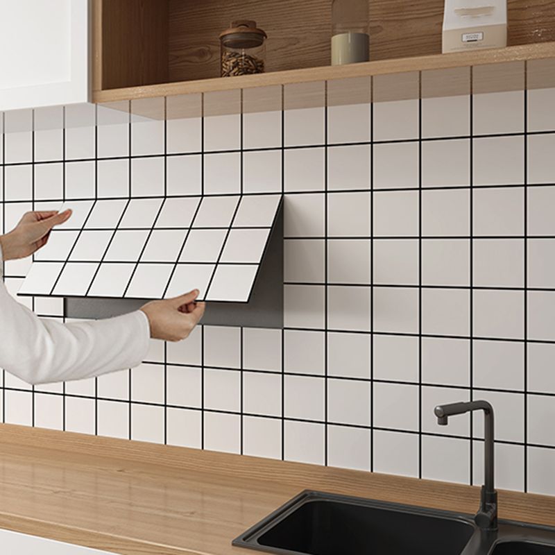 Lisslune | Modern Peel and Stick Tile PVC Rectangular 10 Pack Peel & Stick Field Tile for the Kitchen