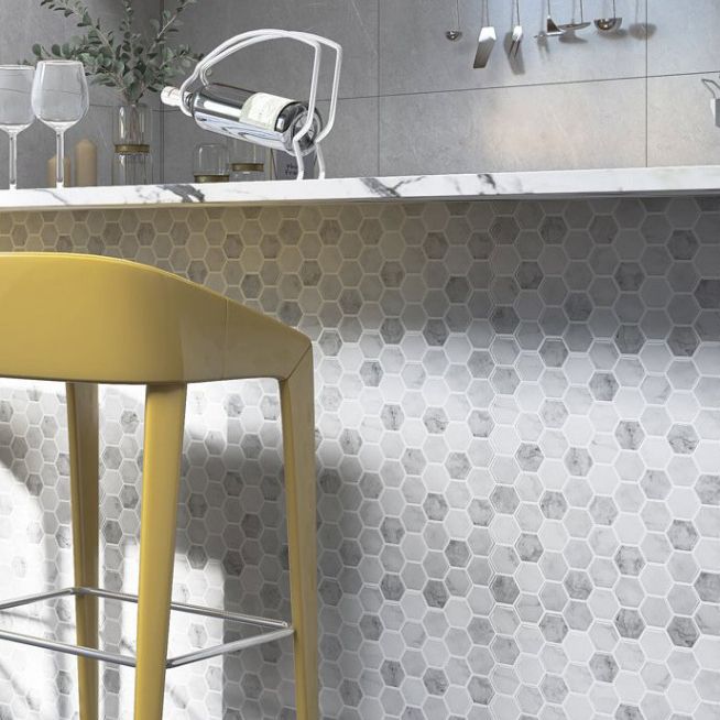 Lisslune | Square Peel and Stick Back Wall Modern Plastic Peel and Stick Back Wall