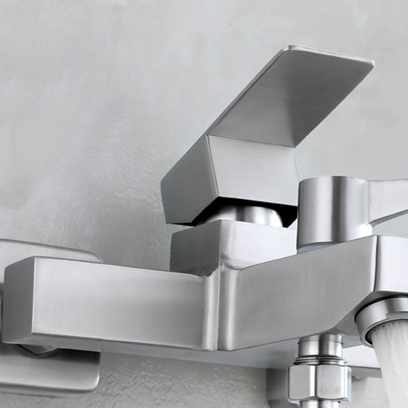 Lisslune | Modern Bathtub Faucet Mounting Kit 304 Stainless Steel Wall Mount Bathroom Faucet