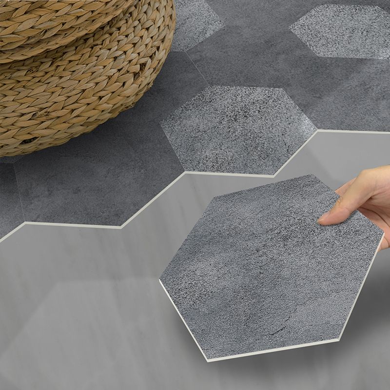 Lisslune | Peel and Stick Vinyl Floor Dark Matte Vinyl Floors with Stone Look