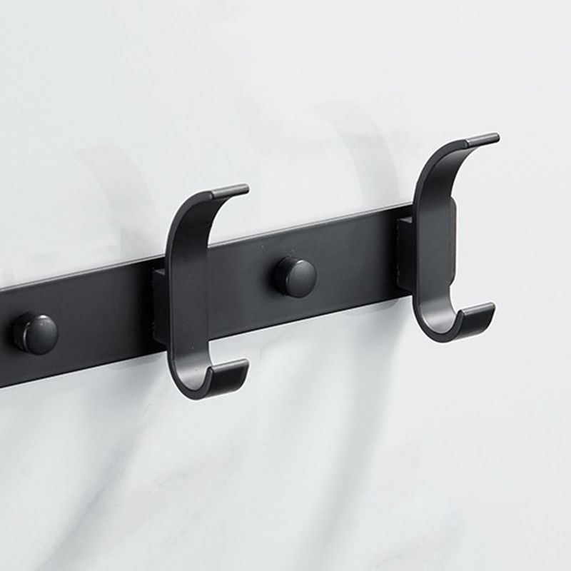 Lisslune | Modern Bathroom Accessories Set Silver/Black Bathroom Accessory Kit