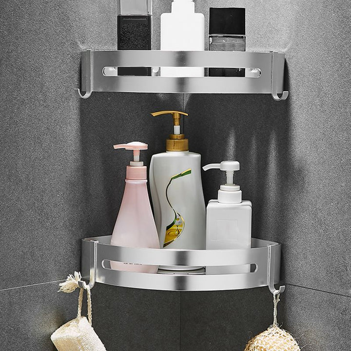 Lisslune | Contemporary Metal Bathroom Accessories Hardware Set with Bathroom Shelf